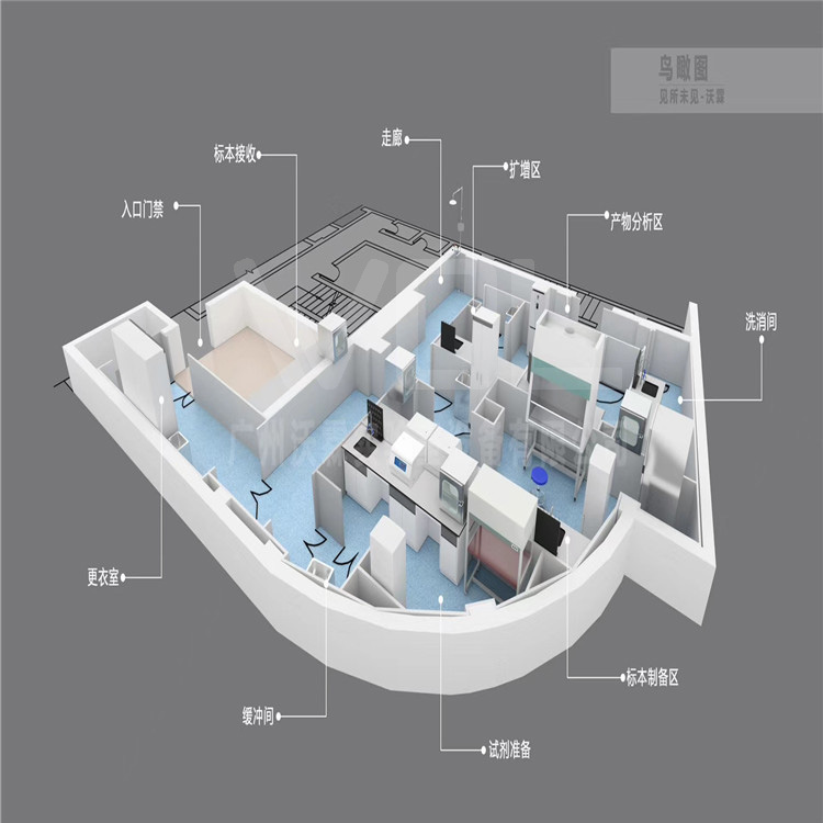 祝賀陽江某醫院PCR實驗室工程順利完工投入使用!